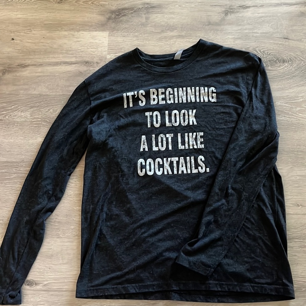 Size L Dark Grey Long Sleeve Shirt